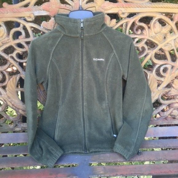 hunter green columbia jacket